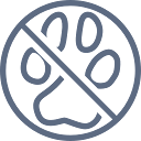 Les animaux de compagnie ne sont pas admis au sein de l'établissement